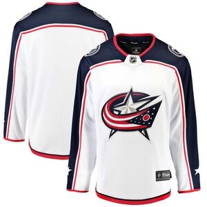 Fanatics mens Columbus Blue Jackets away white jersey Size small NWOT